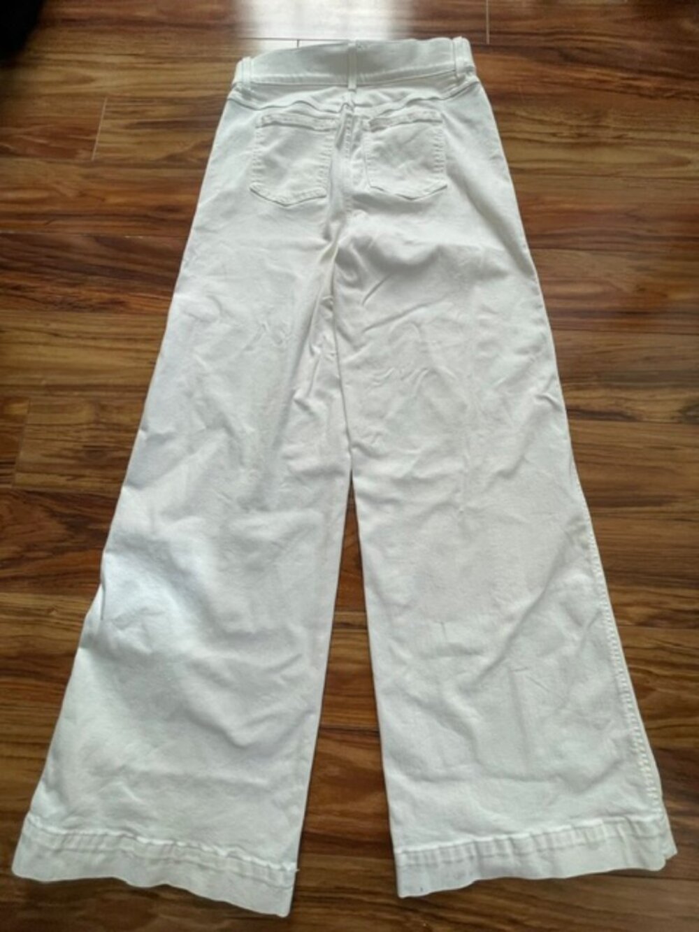 Spanx Women’s Wide-Leg Pullover Jeans, White, Size M - Picture 2 of 8